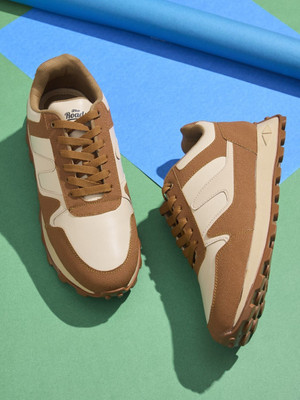 Roadster Everyday Edge Trendy Fashion Double Tone Sneakers For Men(Tan , 7)