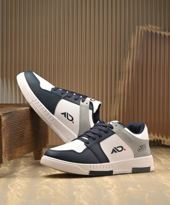 aadi Men's Comfortable Lightweight Outdoor Lace Up Classy Outdoor Casual Sneakers For Men(Navy , 8)