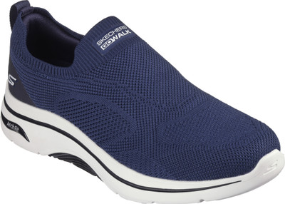 Skechers GO WALK Arch Fit 2.0 - Knitted Relief Walking Shoes For Men(Blue , 10)