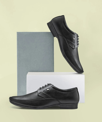 action Dotcom OFFICE 52 Trendy Comfortable Stylish Formal Lace Up Derby For Men(Black , 9)