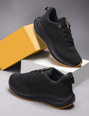 KILLER Killer Lightweight,Comfortable,Trendy,Breathable, Sports Running Shoes For Men(Black , 8)