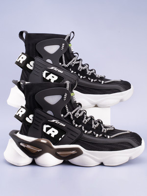 ATOM Gansta1 Sneakers For Men(Black , 7)