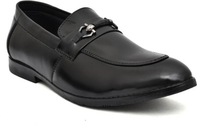 Irya Fashion Pure Leather Black Men's Fashion Formal Dress Shoes & office wear Slip On For Men(Black)