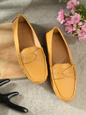 Mast & Harbour Loafers For Women(Tan , 8)