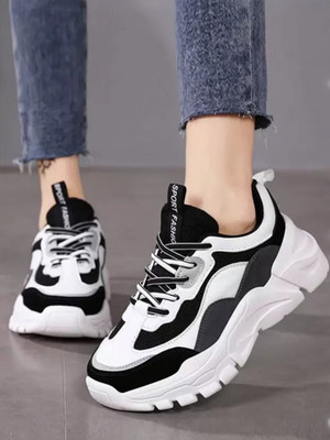 Fabbmate Fabbmate Casual Sports shoes White Sneakers for Women Girls White Shoes Sneakers For Women(White, Grey , 6)