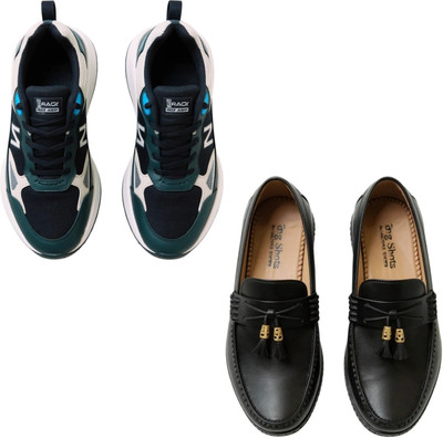 Plama Stylish Casual Shoes for Men – Perfect for Daily Wear Casuals For Men(Multicolor, Black , 9)