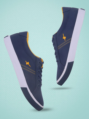 Sparx SM 671::Stylish::Comfortable Sneakers For Men(Navy, Yellow , 8)