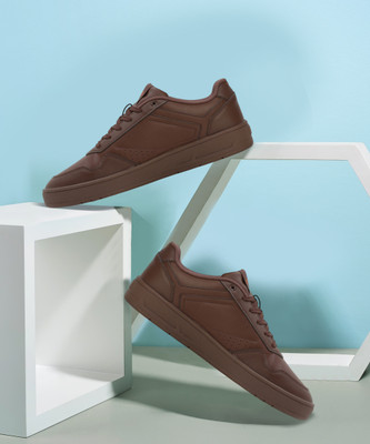 PUMA Court classic Res Sneakers For Men(Brown , 10)