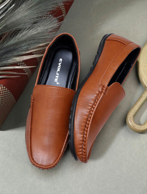 Evolite Loafers For Men(Tan , 8)