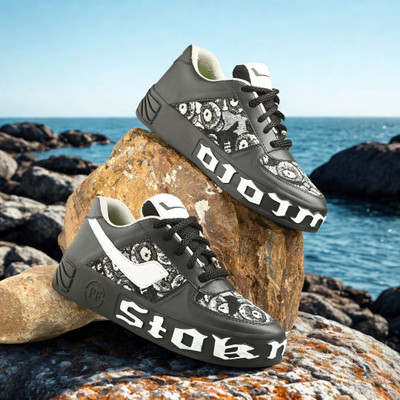 GANARRUK Sneakers For Men(Black , 10)