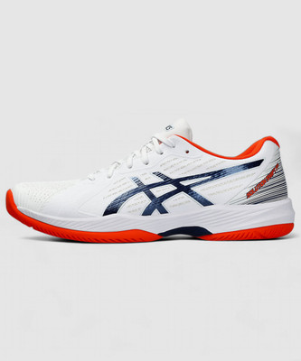 Asics SOLUTION SWIFT FF Tennis Shoes For Men(White , 7)