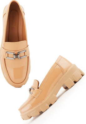Dressberry Boots For Women(Beige , 5)