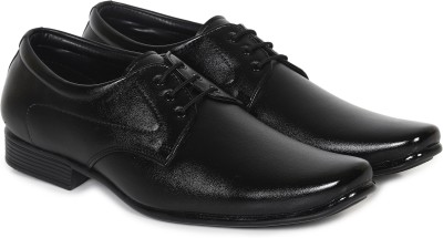 HIKBI HikBi Men's Formal Shoes Dress Up Derby Shoes Lace Up For Men(Black)