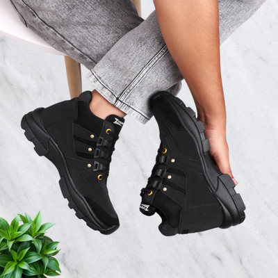 Zixer Premium Royal Men Boots/Urban Classic Casual Riding Boots/Chunky Sneaker Shoes Boots For Men(Black , 6)