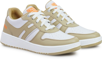 Nextoees Men Lace Up Fashion Sneaker Sneakers For Men(Tan , 9)