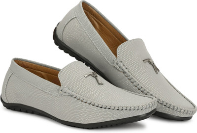 Ulazo Comfortable Casual Loafer Shoes For Men Loafers For Men(Grey , 8)