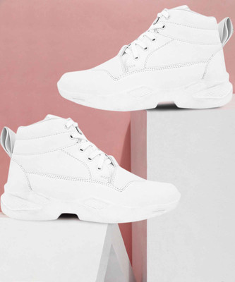 FASHION VICTIM High Tops For Men(White , 9)