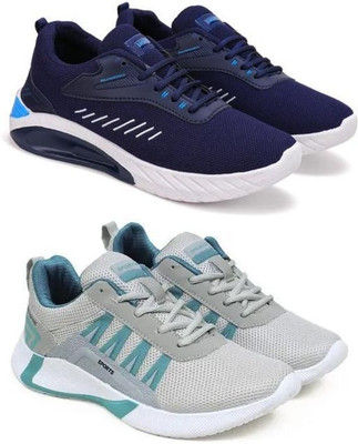 ELASA TY-TUFAN BLUE_SEA GREEN Running Shoes For Men(Blue , 6)