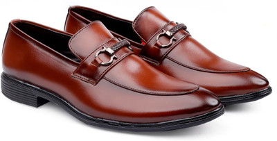 ATERNA Mocassin For Men(Tan , 8)