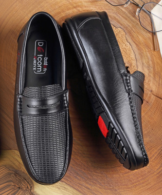 action DRIVE 44 Trendy Comfortable Stylish Casual Slip On Loafers Loafers For Men(Black , 8)