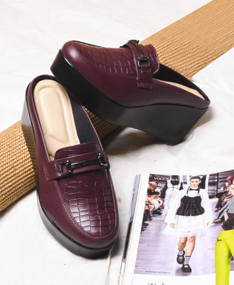 TRYME Women Bellies(Maroon , 5)