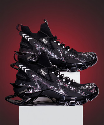 ATOM Multi Print Sneakers For Men(Black , 9)