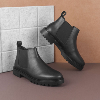 METRO Boots For Women(Black , 3)