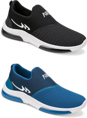 Free Kicks Combo Of 2 Shoes FK-Mexico & FK-Mexico Sneakers For Men(Blue , 8)