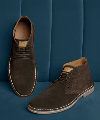 LOUIS STITCH Premium Suede Leather Brown Chukka Style Desert Ankle Boots for Men - UK 11 Boots For Men(Brown , 11)