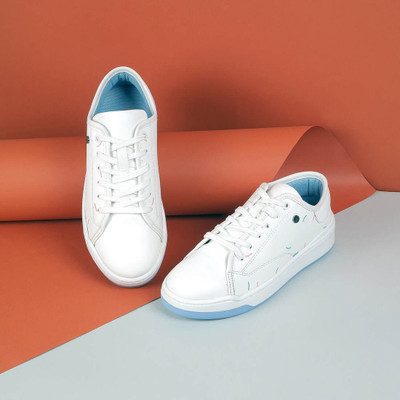 METRO Sneakers For Women(White , 6)