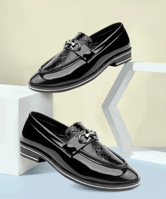 AJNIHA Stylish/Attractive/Comfortable Loafers For Men(Black , 7)