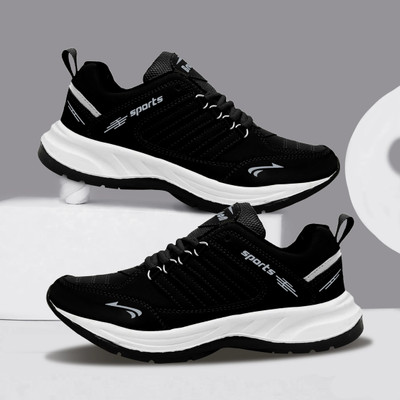 BRUTON Lite Casual Shoes Sneakers For Men(Black , 8)