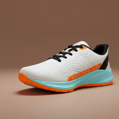jootiyapa Trending Sports Shoes For Men Walking Shoes For Men(White, Black, Orange , 6)