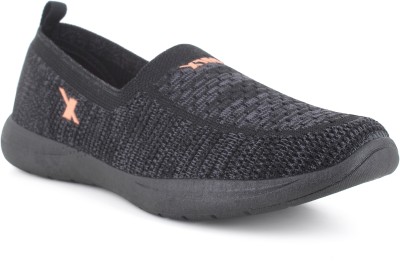 Sparx SL 231 | Stylish, Comfortable | Slip On Sneakers For Women(Black, Orange , 7)