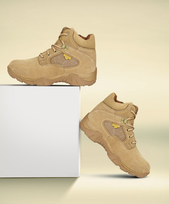 Mikaasa Assault Sky Weight Hybrid 6.0 Military and Tactical Boots For Men(Beige , 6)
