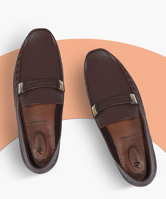 AJANTA Casual PVC Waterproof Loafers For Men(Brown , 8)
