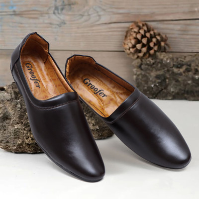 Groofer Groofer Men's StylishSlip-on casual Shoes Casuals For Men(Brown , 6)