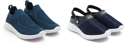 Face Stylish Sports Shoes for Men – Ideal for Running, Gym & Training Sneakers For Men(Navy, Blue , 9)