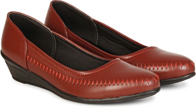 Daizyella Latest Collection Soft & Comfortable Ballerinas Shoes Bellies For Women(Red)