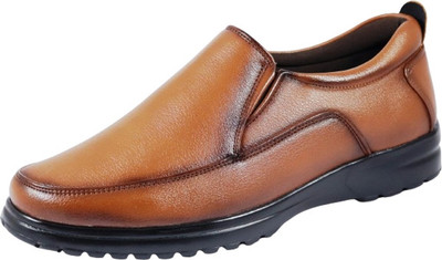 Doctor OrthoFit Slip-On-1001 Mocassin For Men(Tan, Brown , 10)