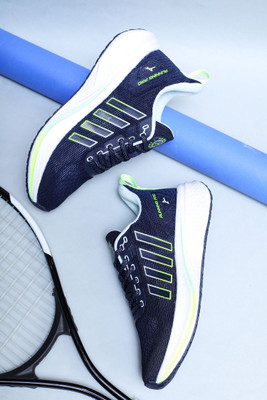 Abros RAGNAR ETPU Athleisure Cultured Round-Toe Shape & Hyperbeads Technology Running Shoes For Men(Blue , 10)