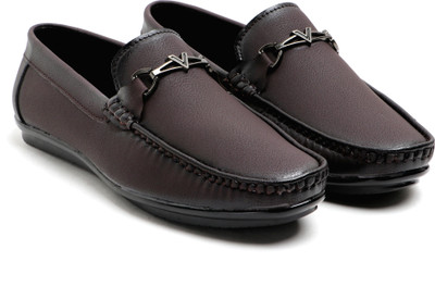 Hilux Synthetic Outdoor Loafer Shoes Loafers For Men(Brown , 10)