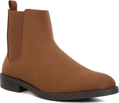 London Rag Brown Chelsea Boots Boots For Women(Brown)