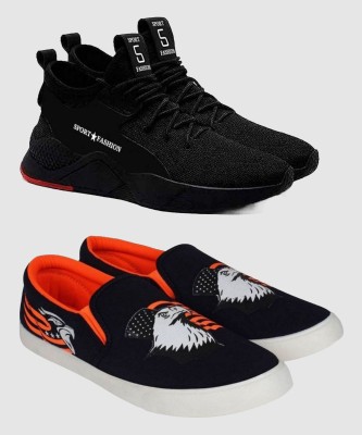 HOTSTYLE Sneakers For Men(Black, Blue)