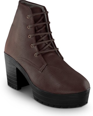 Clover Boots For Women(Brown , 7)