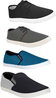 BRUTON Combo Pack Of 4 Casual Sneakers For Men(Multicolor , 6)