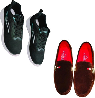 Plama Stylish Casual Shoes for Men – Perfect for Daily Wear Casuals For Men(Black, Red , 6)