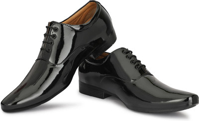 King walker Trendy office wear formal shoes for men Outdoors For Men(Black , 9)