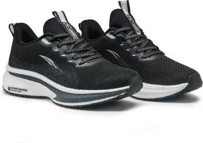 asian Hypercushion-02 Gym,Sports,Training,Stylish With Extra Comfort Running Shoes For Men(Black , 7)