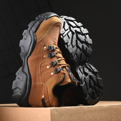 Vellinto JASON Outdoorll Casual Miliatry Boots Outdoors For Men(Tan , 10)